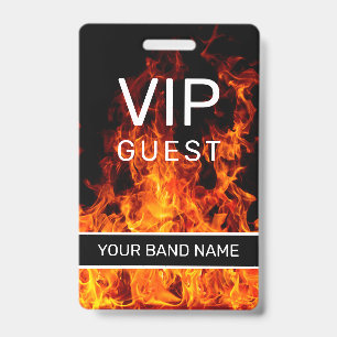 Backstage Pas VIP Aangepaste Band Merch Vlamkoordj Badge