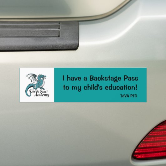 Backstage pass Bumpersticker (Op auto)