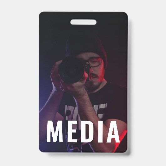Backstage Pass Media ID Badge with Photo (Avant)