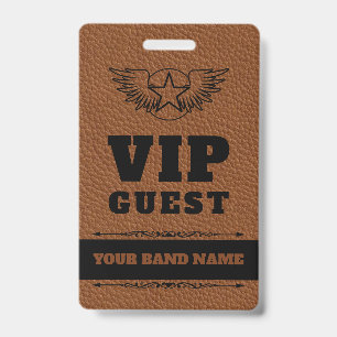 Backstage Pass VIP Aangepaste Rock Country Lanyard Badge