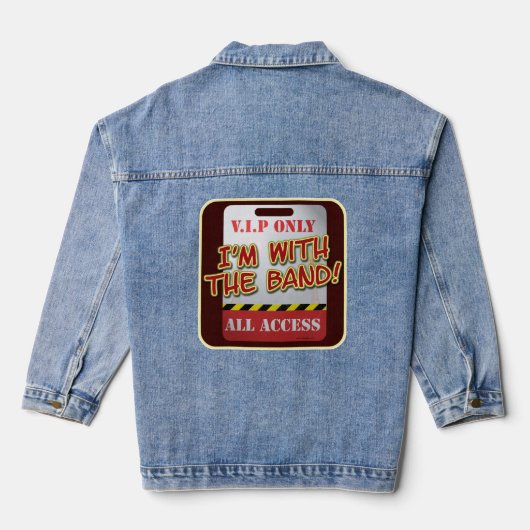 Backstagepas Met De Band Denim Jacket (Achterkant)