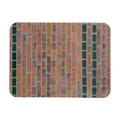 Backsteinwand Magneet (Horizontaal)