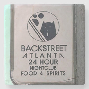 Backstreet, Atlanta Marble Stone Onderzetter. Stenen Onderzetter