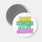 Backstrookers doen het gezicht omhoog magneet (Voorkant / Achterkant)
