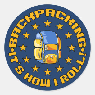 BACKVERPAKKINGSstickers Ronde Sticker