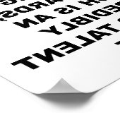 Backwards Poster Skill Funny (Hoek)