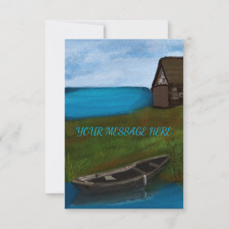 BACKWATERS BOAT HOUSE SCENARY BEDANKKAART