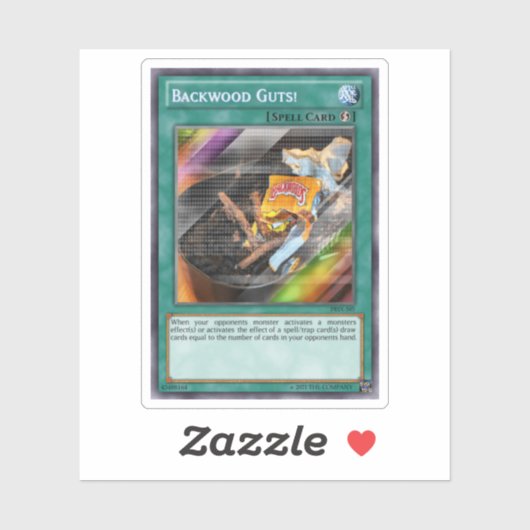 Backwood Guts Trading Kaart Sticker (Vel)