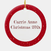 Backwoods Babe gepersonaliseerd Keramisch Ornament (Achterkant)