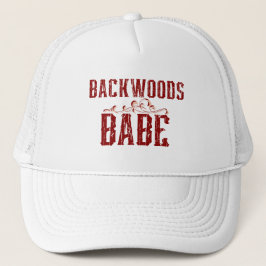Backwoods Babe Typografie Trucker Pet