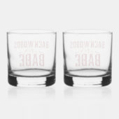 Backwoods Babe Whiskey Glass Set Whisky Glas (Achterkant)
