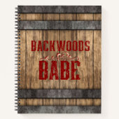 Backwoods Babe Whiskey Keg Bullet Journal (Devant)