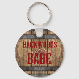 Backwoods Babe Whiskey Keg Sleutelhanger