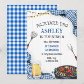 Backyard BBQ Birthday Invitation (Devant / Derrière)