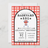 Backyard BBQ Birthday Invitation | Editable 5x7 (Devant)
