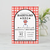 Backyard BBQ Birthday Invitation | Editable 5x7 (Debout devant)