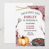 Backyard BBQ Birthday Party Invitation (Devant / Derrière)
