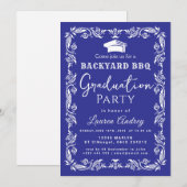 Backyard BBQ Graduation Party Invitation (Devant / Derrière)