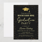 Backyard BBQ Graduation Party Invitation (Devant / Derrière)