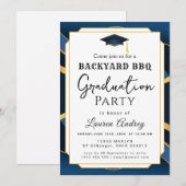 Backyard BBQ Graduation Party Invitation (Devant / Derrière)