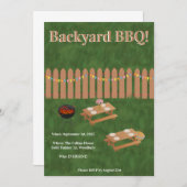Backyard BBQ Party Invitation (Devant / Derrière)