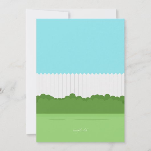 Backyard BBQ Uitnodiging (Achterkant)