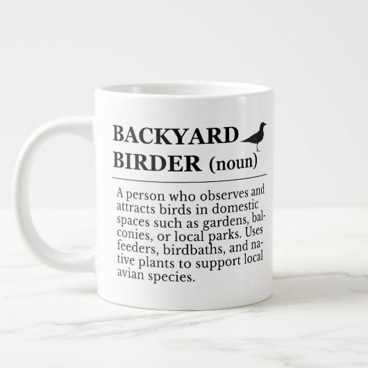 Backyard Birder Definition - Garden Birdwatching Extra Grote Beker (Links)