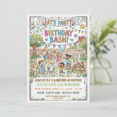 Backyard Campout Party Invitation (Debout devant)