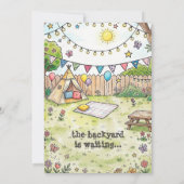 Backyard Campout Party Invitation (Dos)