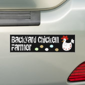 Backyard Chicken Farmer Bumpersticker (Op auto)