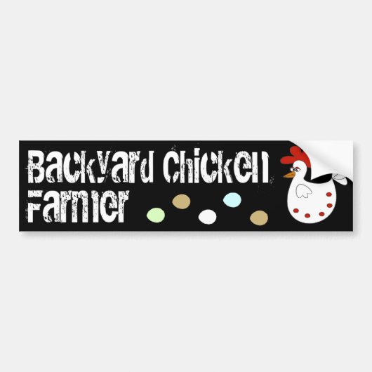 Backyard Chicken Farmer Bumpersticker (Voorkant)