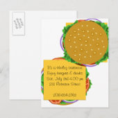 Backyard Cookout Uitnodiging Briefkaart (Voorkant / Achterkant)