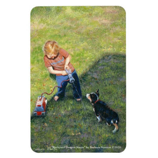 "Backyard Dragon Slayer" Flexible Magnet (Vertical)