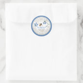 Backyard Hive Apiary Blue Flower Raw Honey Label (Tas)