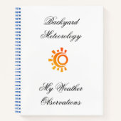 Backyard Meteorology Journal Notitieboek (Voorkant)
