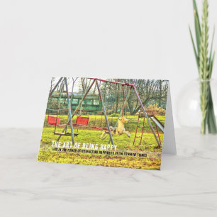 BACKYARD PLAY-Wenskaart Bedankkaart