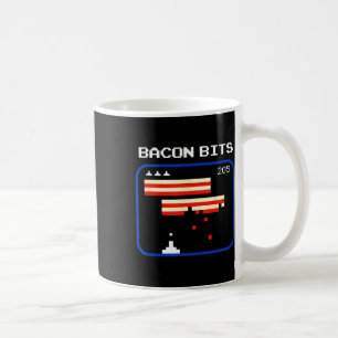 Bacon 8-bits videogame speler Retro Nerd Geek Koffiemok