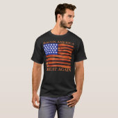 Bacon America Great Again Grappig T-shirt (Voorkant volledig)