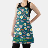 Bacon and Eggs Breakfast Food Patterned Schort (Insitu)