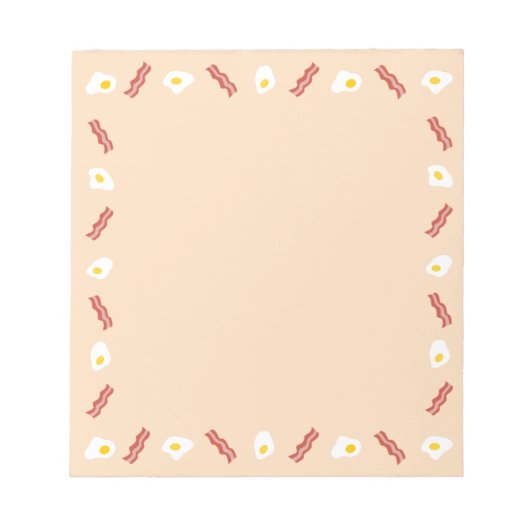 Bacon and Eggs Food Pattern Notitieblok (Voorkant)