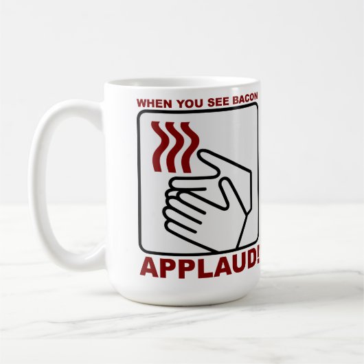 Bacon Applaud Mug (Gauche)