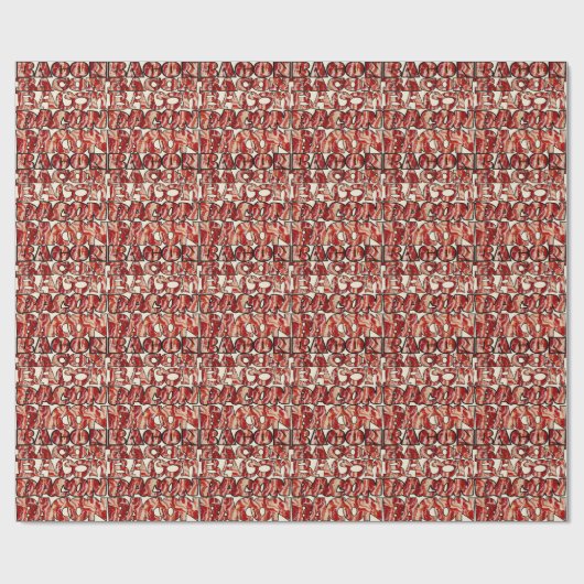 Bacon Bacon Bacon Bacon Bacon Bacon Bacon Cadeaupapier (Vlak)
