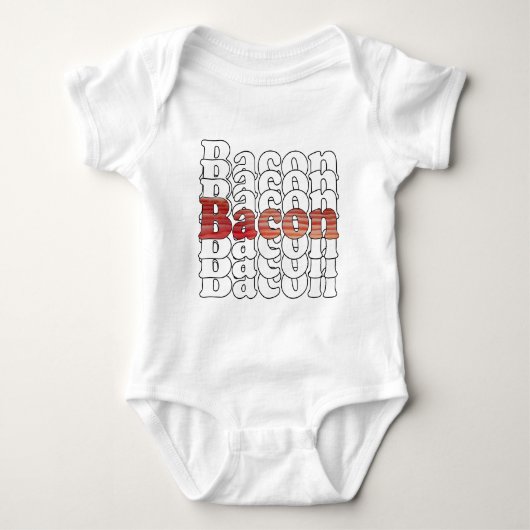 Bacon Bacon Bacon Bacon Romper (Voorkant)