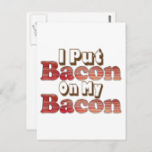 Bacon Bacon Briefkaart (Voorkant / Achterkant)