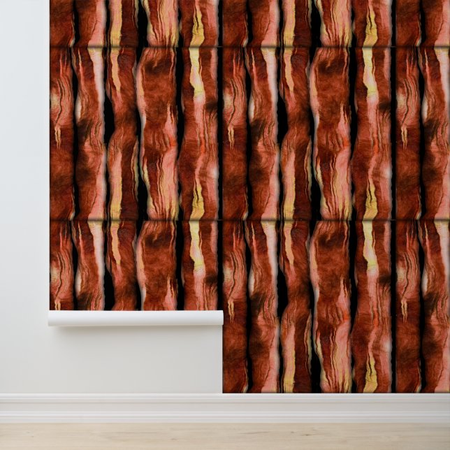 Bacon-behang Behang (Applicatie)