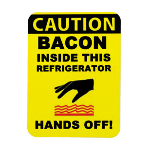 Bacon-beveiliging koelkast magneet