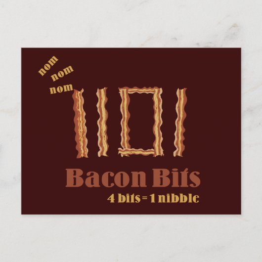 Bacon Bits Briefkaart (Voorkant)