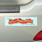 Bacon bumpersticker (Op auto)
