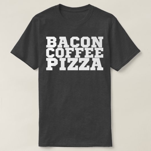 Bacon Café Pizza Premium T-shirt Copier Copier Cop (Design devant)
