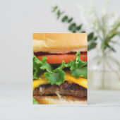 Bacon Cheeseburger Briefkaart (Staand voorkant)